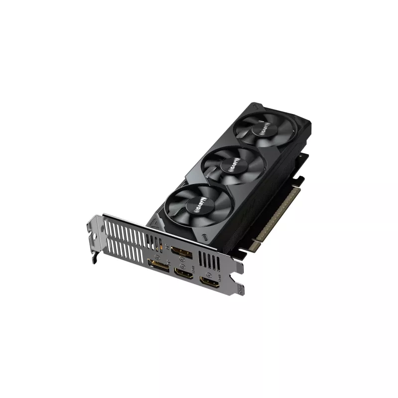 GIGABYTE GeForce RTX 5050 OC Low Profile 8G Placa gráfica - 8 GB GDDR6, 128 Bit, PCI-E 5.0, 2587 MHz Frequência do núcleo, 2 x DP, 2 x HDMI, NVIDIA DLSS 4, GV-N5050OC-8GL