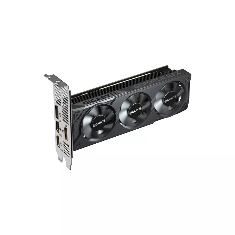 GIGABYTE GeForce RTX 5050 OC Low Profile 8G Placa gráfica - 8 GB GDDR6, 128 Bit, PCI-E 5.0, 2587 MHz Frequência do núcleo, 2 x DP, 2 x HDMI, NVIDIA DLSS 4, GV-N5050OC-8GL