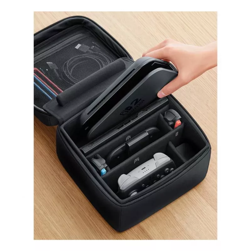 Nintendo Switch 2 All-In-One Carrying Case, mala de viagem, Nintendo, Preto, Nintendo Switch 2, Zipper