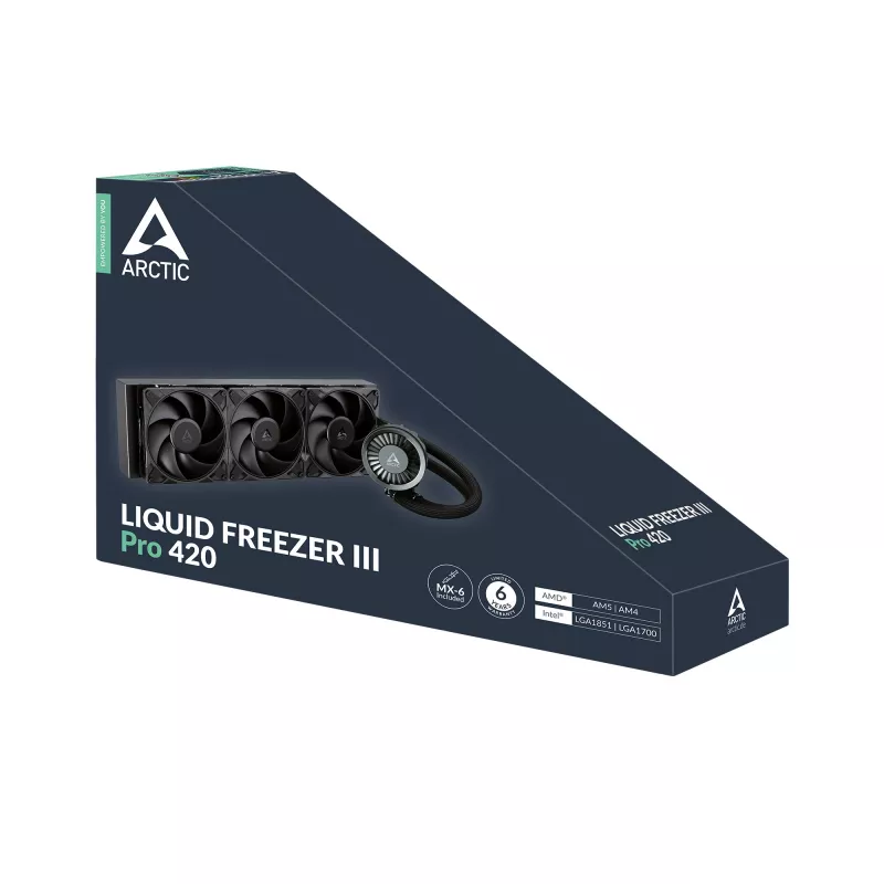 ARCTIC Liquid Freezer III Pro 420 - Refrigeração líquida All-in-One para CPU multi-compatível