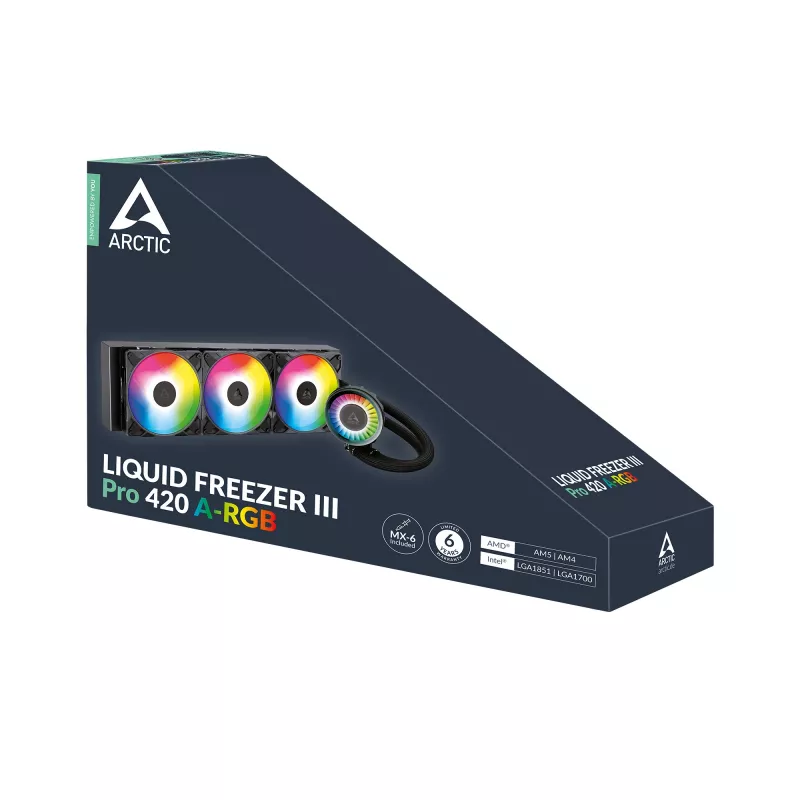 ARCTIC Liquid Freezer III Pro 420 A-RGB Refrigeração líquida All-in-One para CPU multi-compatível com A-RGB
