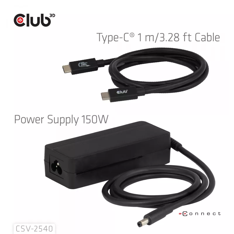 Docking station CLUB 3D 14-1 USB-C Quad Display USB4 com 2× portas USB 2.0