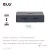 CLUB3D USB-C® comutador bidirecional de vídeo + dados + PD, USB Type-C, 2x DisplayPort, 7680 x 4320 Píxeis, Preto, 8K Ultra HD, 120 Hz