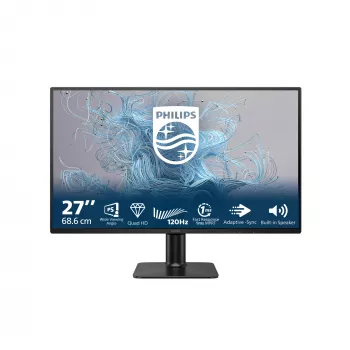 Philips 2000 series 27E2N2500/00 Monitor de computador 68,6 cm (27 polegadas) 2560 x 1440 Píxeis Quad HD LCD Preto