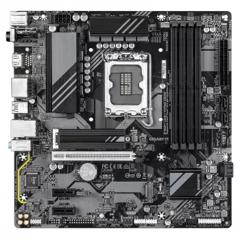Placa-mãe GIGABYTE B760M DS3H WIFI6E GEN5 - Compatível com CPUs Intel Core de 14.ª geração, VRM digital de 6+2+1 fases, até 5600MHz DDR5, 2xPCIe 4.0 M.2, Wi-Fi 6E, LAN 2.5GbE, USB 3.2 Gen2