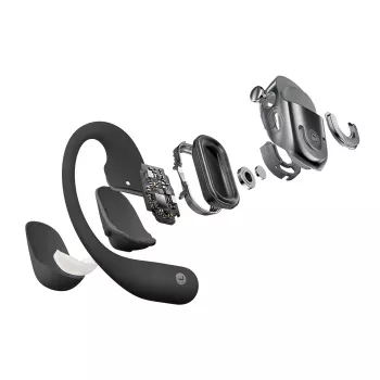 Auscultadores SHOKZ OpenFit 2+ sem fios com arco auricular, chamadas/música intra-auriculares Bluetooth preto
