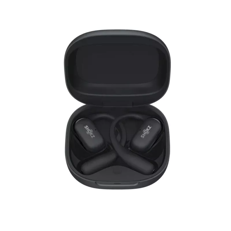 Auscultadores SHOKZ OpenFit 2+ sem fios com arco auricular, chamadas/música intra-auriculares Bluetooth preto