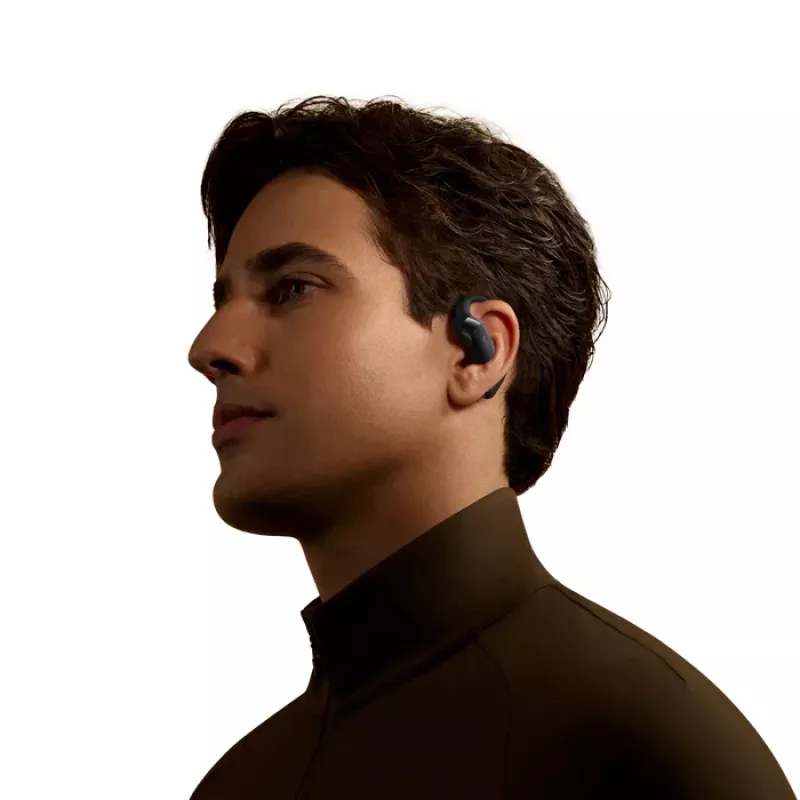 Auscultadores SHOKZ OpenFit 2+ sem fios com arco auricular, chamadas/música intra-auriculares Bluetooth preto