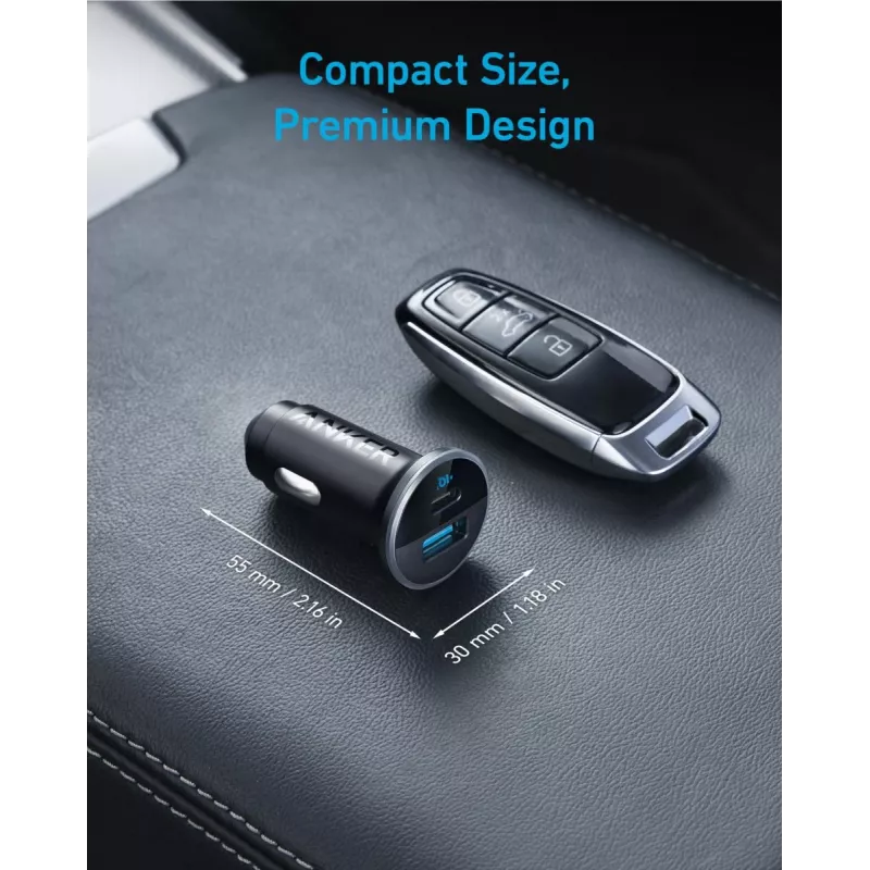 Carregador de carro ANKER 325 1a1c 53w Pd com Pps
