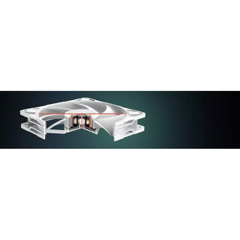 Ventoinha ARCTIC P14 Pro A-RGB (branco) 140 mm A-RGB-PWM com divisor de cabo
