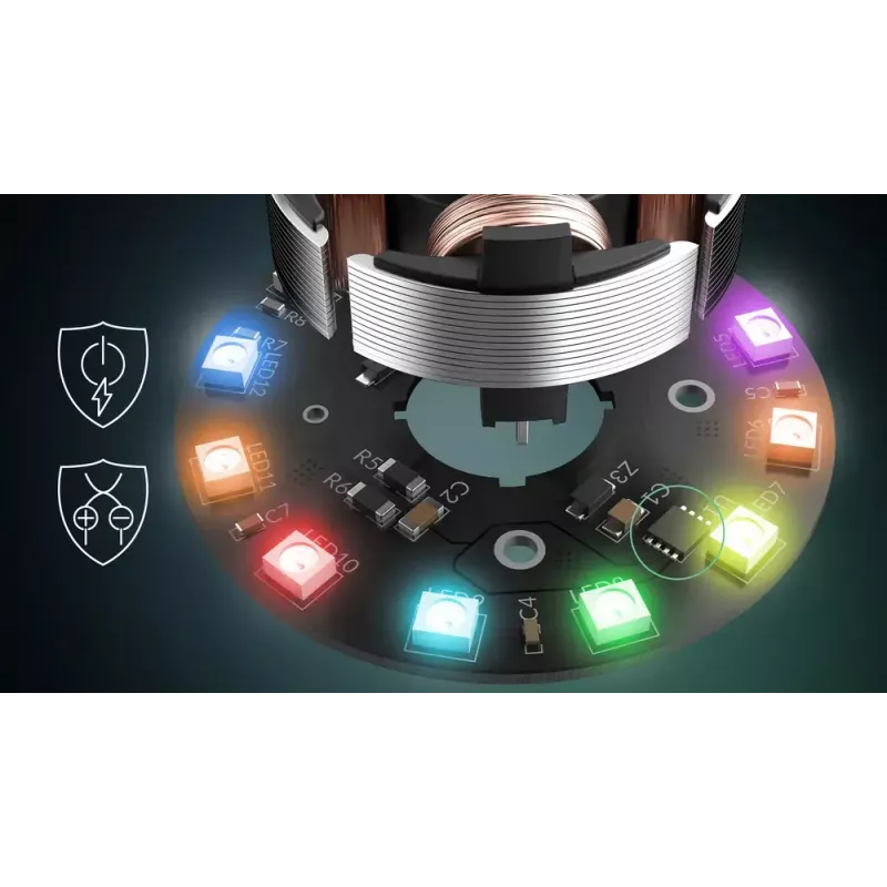 Ventoinha ARCTIC P14 Pro A-RGB (branco) 140 mm A-RGB-PWM com divisor de cabo