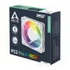ARCTIC Freezer P12 Pro A-RGB (branco) - ventoinha A-RGB PWM de 120 mm com divisor de cabo