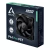 Ventoinha ARCTIC P14 Pro PST 140 mm PWM com divisor de cabo, ventoinha, 14 cm, 400 rpm, 2500 rpm, 186 m³/h, preto
