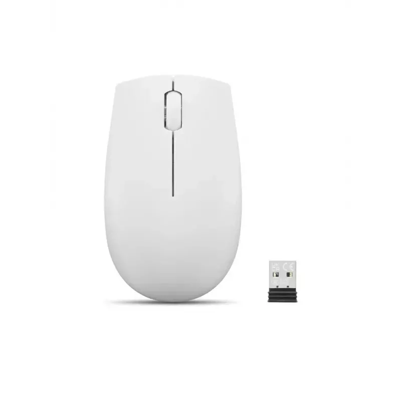 Rato compacto sem fios Lenovo Compact Mouse com pilha – ambidestro, 1000 DPI, HF-Wireless, 3 botões, cinzento