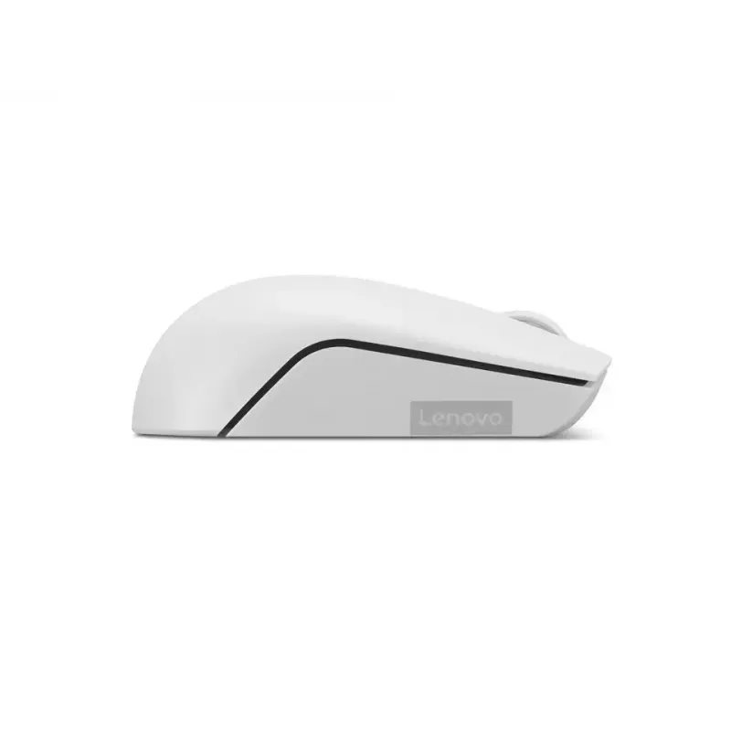 Rato compacto sem fios Lenovo Compact Mouse com pilha – ambidestro, 1000 DPI, HF-Wireless, 3 botões, cinzento