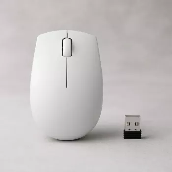 Rato compacto sem fios Lenovo Compact Mouse com pilha – ambidestro, 1000 DPI, HF-Wireless, 3 botões, cinzento