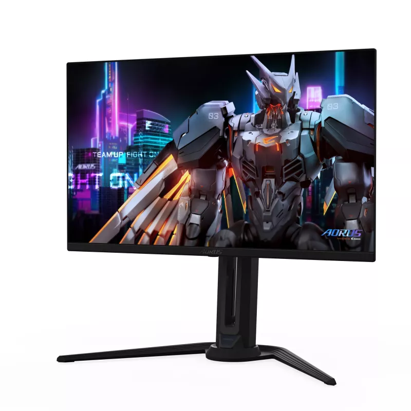 Monitor gaming OLED QHD GIGABYTE AORUS FO27Q5P – 2560 x 1440, 500 Hz, 0,03 ms, KVM, 300 cd/m², FreeSync Premium Pro, DisplayHDR True Black 500, DisplayPort 2.1