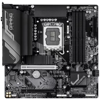 Placa-mãe GIGABYTE B760M GAMING X WIFI6E GEN5 Micro ATX, LGA1700, B760, DDR5 até 5600MHz, 4 DIMM, 2x PCIe 4.0 M.2, Wi‑Fi 6E, 2.5GbE