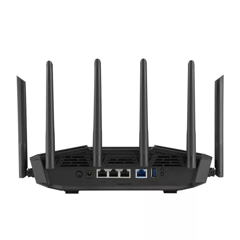 Router wireless ASUS 90IG0A30-MO9C00 2,5 Gigabit Ethernet tri-band (2,4 GHz / 5 GHz / 6 GHz) preto