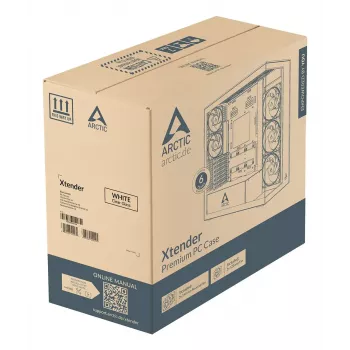 ARCTIC Xtender (branco) caixa de PC E-ATX Premium