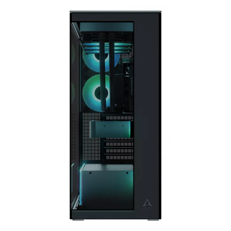 ARCTIC Xtender (preto) caixa de PC E-ATX Premium, Midi-Tower, PC, preto, EATX, metal, vidro temperado, gaming