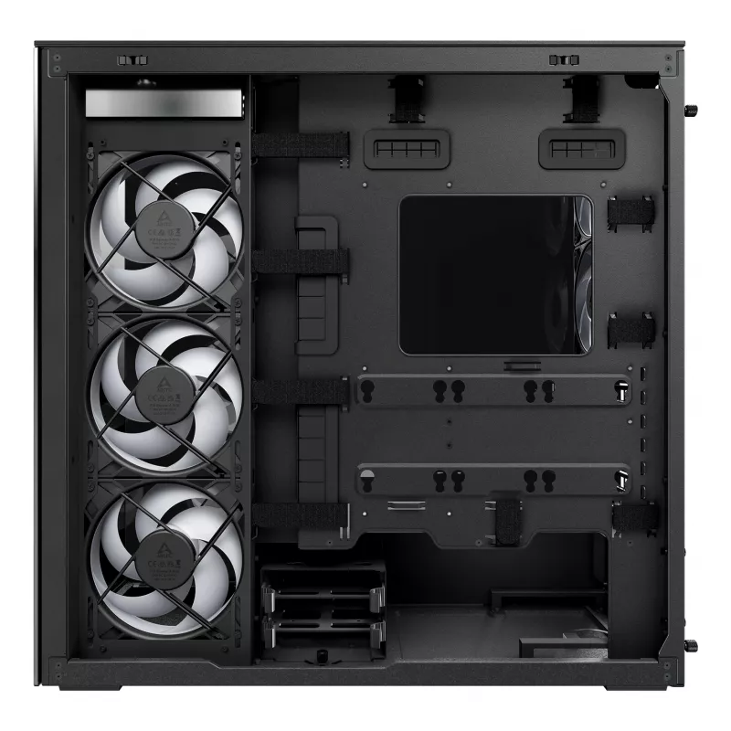 ARCTIC Xtender (preto) caixa de PC E-ATX Premium, Midi-Tower, PC, preto, EATX, metal, vidro temperado, gaming