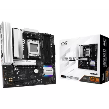 Placa-mãe ASRock A620AM Pro Rs AM5 AMD A620A 4 X DDR5 1 X HDMI 2.1 Tmds/frl 8g Compatible 1 X DisplayPort 1.4 With DSC mATX