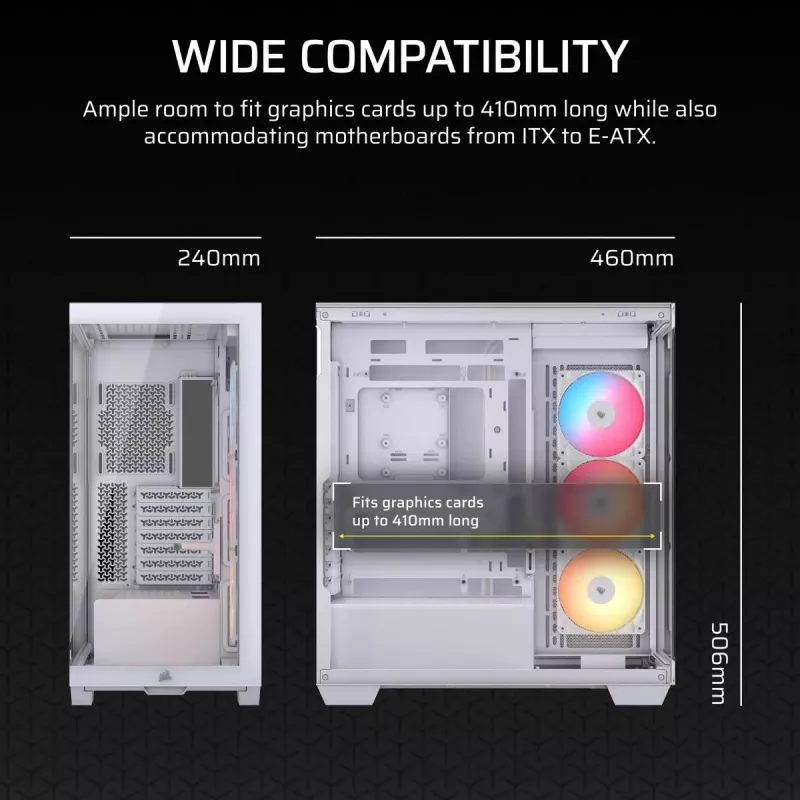CORSAIR Midi Tower 3500X RS-R ARGB branco