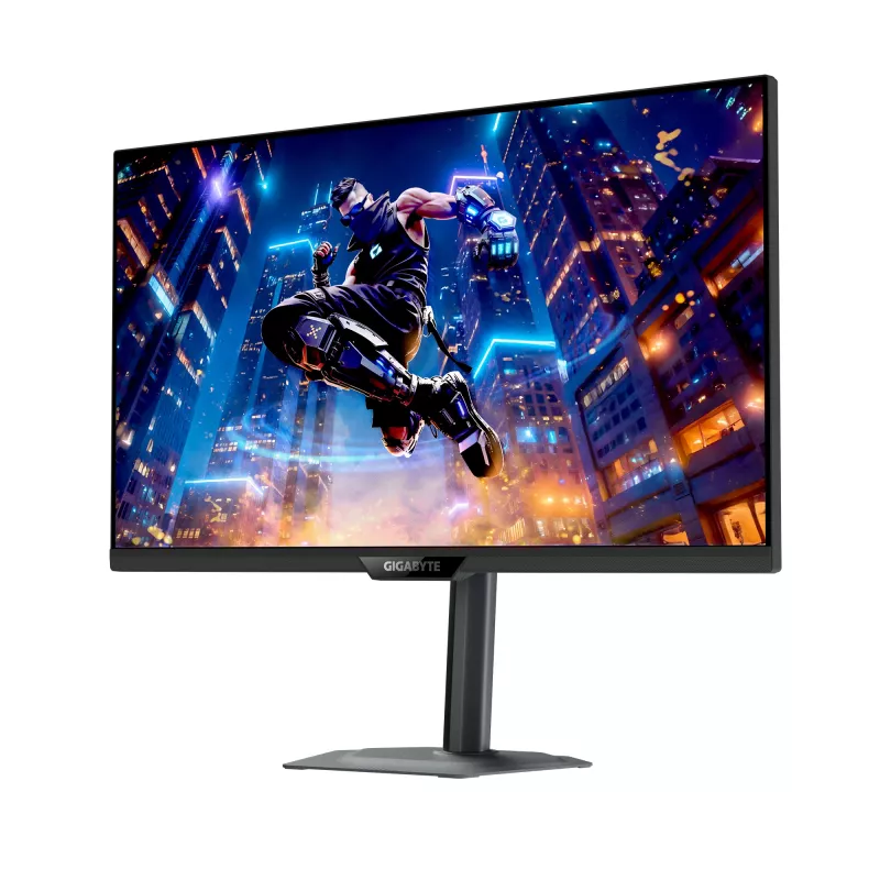 GIGABYTE M27UP 27” 4K UHD monitor gaming - Dual Mode (4K 160Hz ou FHD 320Hz), 3840 x 2160, 1ms, 350 cd/m², FreeSync Premium, DisplayHDR400, HDMI 2.1, Displayport 1.4