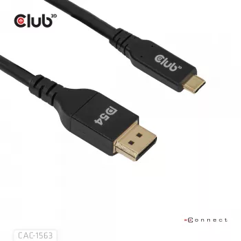 CLUB3D CAC-1563 Cabo de vídeo adaptador 2 m USB Type-C DisplayPort preto