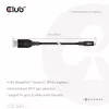 CLUB3D CAC-1563 Cabo de vídeo adaptador 2 m USB Type-C DisplayPort preto