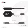 CLUB3D Wireless USB-C® para HDMI™, 1920 x 1080 píxeis, transmissor e recetor AV, com fios e sem fios, preto, HDCP