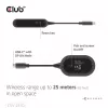 CLUB3D Wireless USB-C® para HDMI™, 1920 x 1080 píxeis, transmissor e recetor AV, com fios e sem fios, preto, HDCP