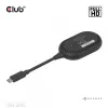 CLUB3D Wireless USB-C® para HDMI™, 1920 x 1080 píxeis, transmissor e recetor AV, com fios e sem fios, preto, HDCP