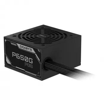 GIGABYTE P650G PCIE 5.1 fonte de alimentação – PCIe 5.1, 80 PLUS Silver, ventoinha 120mm, compatível ATX 3.1, ficha EU