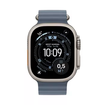 APPLE Watch Ultra 3 (2025) LTE 49mm caixa de titânio com Ocean Band - azul