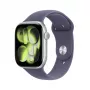 APPLE Watch Series 11 GPS 46mm caixa de alumínio prateada com bracelete desportiva lilás névoa M/L