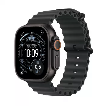 Smartwatch Apple Watch Ultra 3 GPS + Cellular 49mm caixa de titânio preta com bracelete Ocean preta