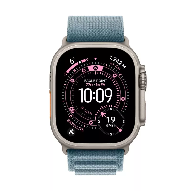APPLE Watch Ultra 3 (2025) LTE 49mm caixa de titânio com Alpine Loop Medium - azul