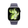 APPLE Watch Series 11 GPS 46mm caixa de alumínio prateada com bracelete desportiva lilás névoa S/M