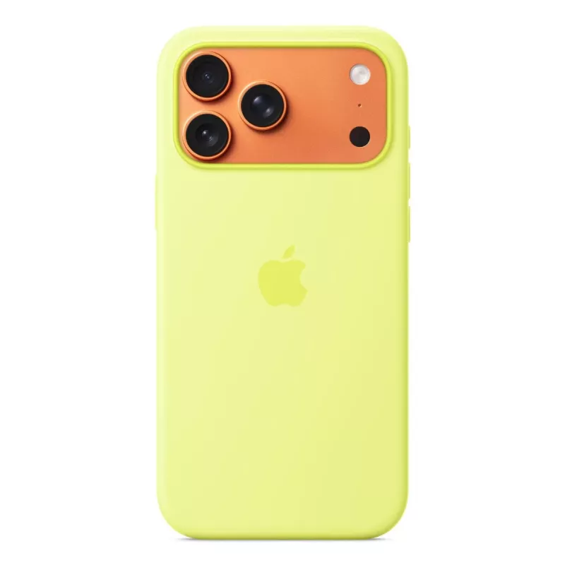 APPLE iPhone 17 Pro Max – capa de silicone com MagSafe – amarelo néon