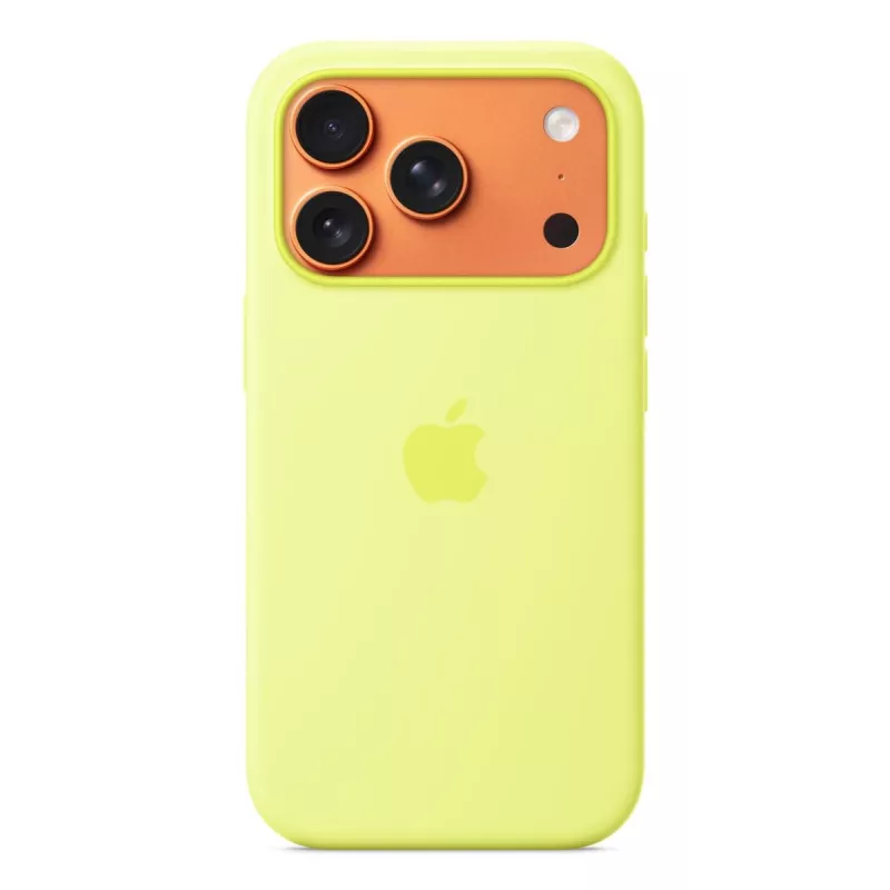 APPLE iPhone 17 Pro – capa de silicone com MagSafe – amarelo néon