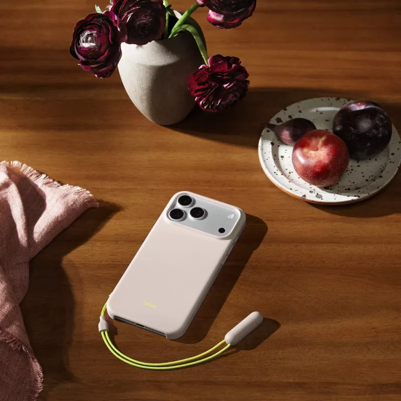 APPLE Beats iPhone 17 Pro Max - capa com suporte com MagSafe e controlo de câmara - Lime Stone