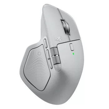 Rato Logitech MX Master 4 — para destros, laser 8000 DPI, RF sem fios + Bluetooth, 8 botões, cinzento
