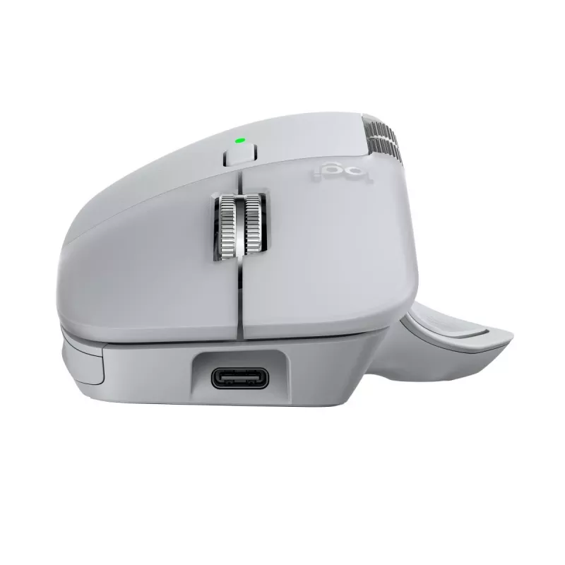 Rato Logitech MX Master 4 — para destros, laser 8000 DPI, RF sem fios + Bluetooth, 8 botões, cinzento