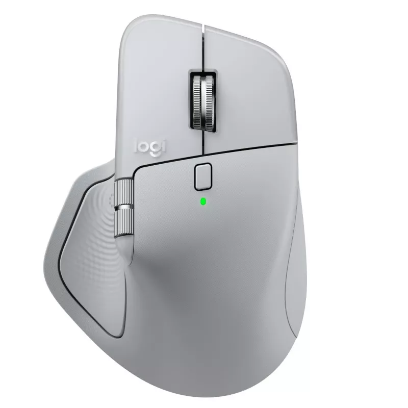 Rato Logitech MX Master 4 — para destros, laser 8000 DPI, RF sem fios + Bluetooth, 8 botões, cinzento
