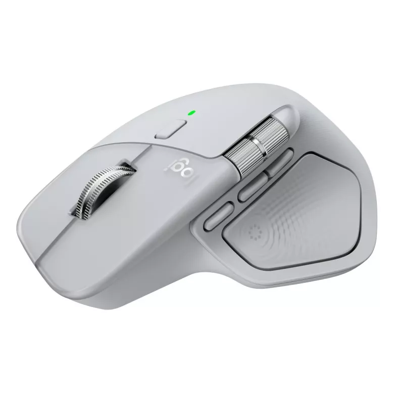 Rato Logitech MX Master 4 — para destros, laser 8000 DPI, RF sem fios + Bluetooth, 8 botões, cinzento
