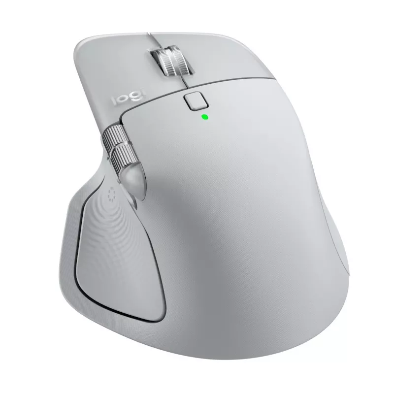 Rato Logitech MX Master 4 — para destros, laser 8000 DPI, RF sem fios + Bluetooth, 8 botões, cinzento