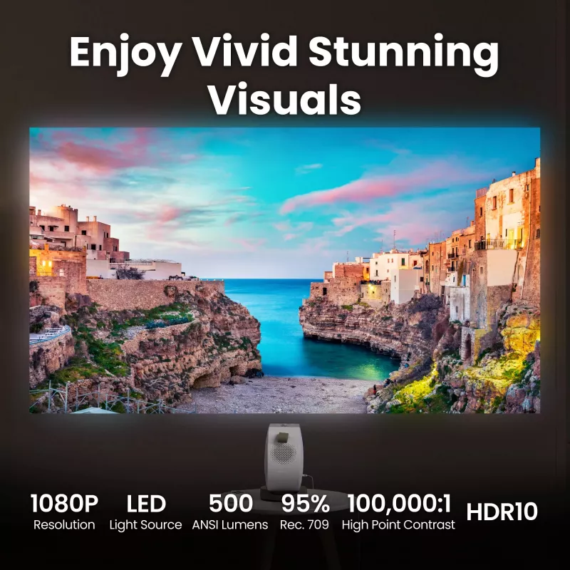 BenQ GV32 500 ANSI lúmenes DLP 1080p (1920x1080) branco