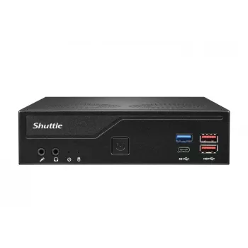 PC slim Shuttle DH770, S1700, 2x HDMI, 2x DP, 2x 2.5G LAN, 2x COM, 8x USB, 1x 2,5